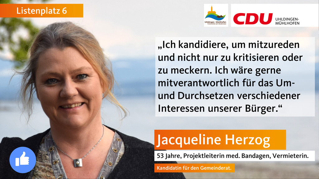 Jacqueline Herzog, Kandidatin für den Gemeinderat.